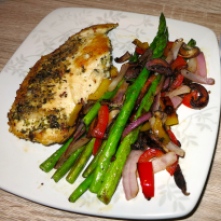 Healthy "Fried" Chicken and Sautéed Vegetables (GF, Dairy-free, Egg-free) http://wp.me/p4z71K-90